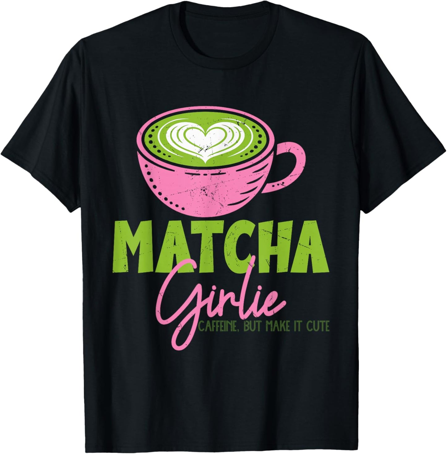 Matcha Green Tea Lover ICES Matcha Latte T-Shirt - T-Shirt | Black