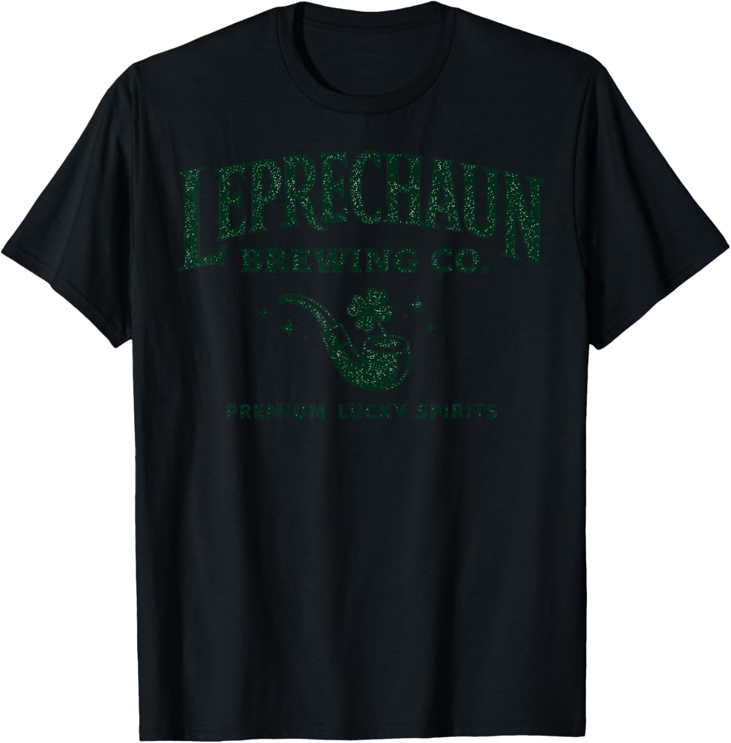 St.Patrick’s Day Leprechaun Brewing Company Lucky Spirits T-Shirt - T-Shirt | Black