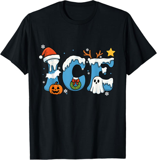 Ice Baby Family Funny Christmas Holidays Birthday T-Shirt - T-Shirt | Black