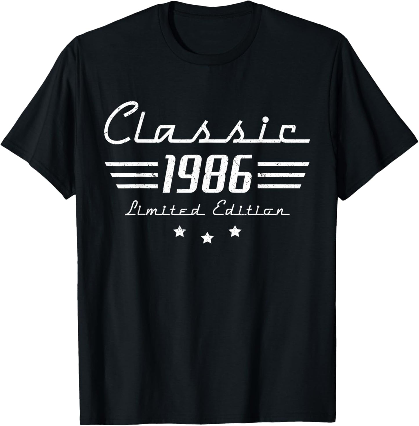 40 Year Old Gifts Men Vintage Classic Car 1986 40th Birthday T-Shirt - T-Shirt | Black