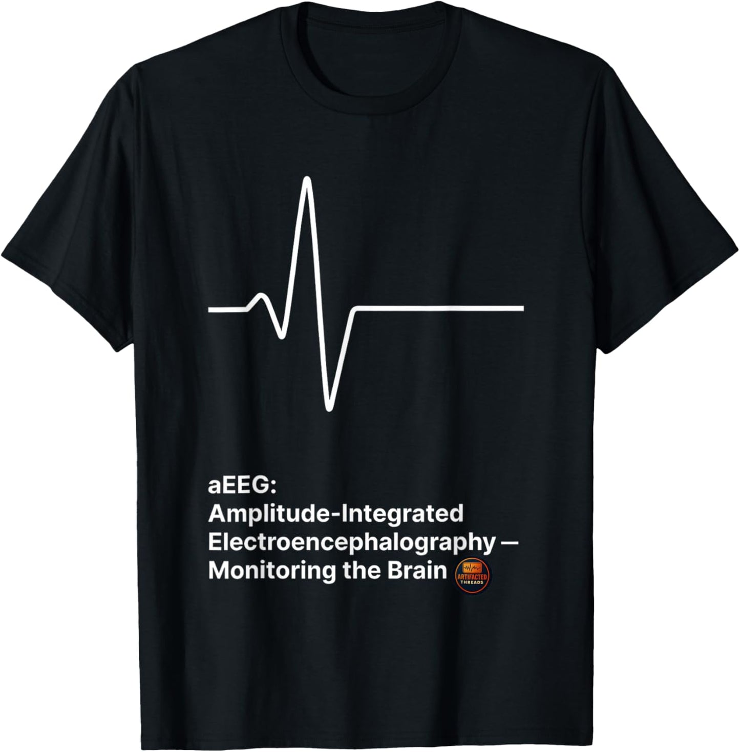 aEEG Amplitude Integrated Brain Monitoring T-Shirt - T-Shirt | Black