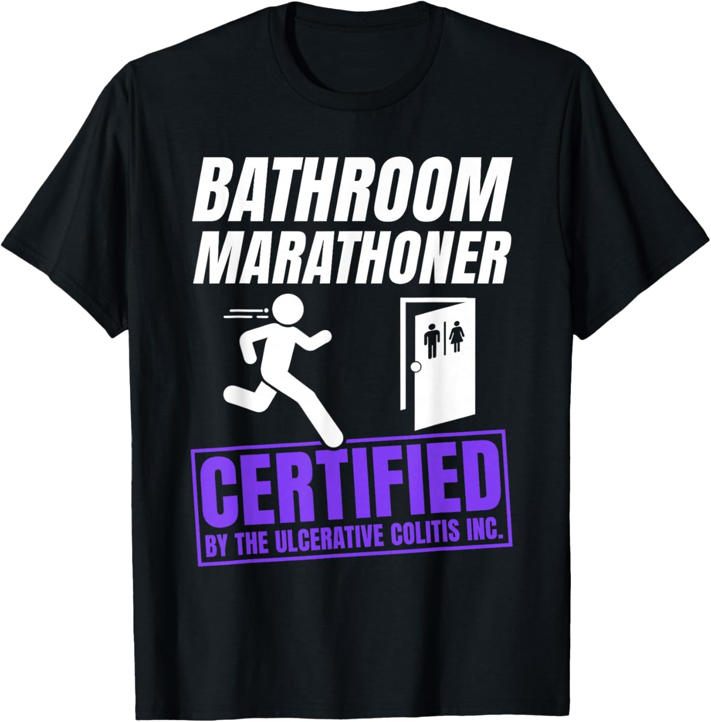 Ulcerative Colitis Awareness Funny IBD Warrior T-Shirt - T-Shirt | Black