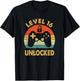 Level 16 Unlocked - Funny 16th Birthday for Boy & Girl Gamer T-Shirt - T-Shirt | Black
