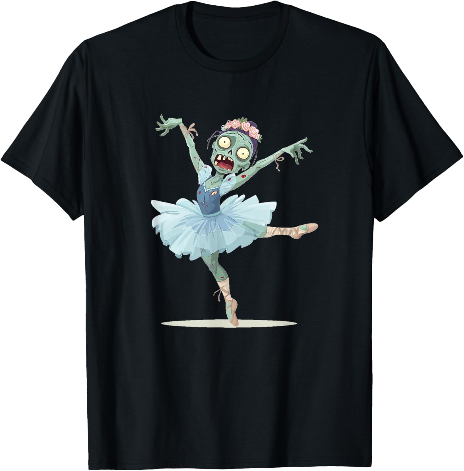 Pretty Ballerina Zombie Costume T-Shirt - T-Shirt | Black