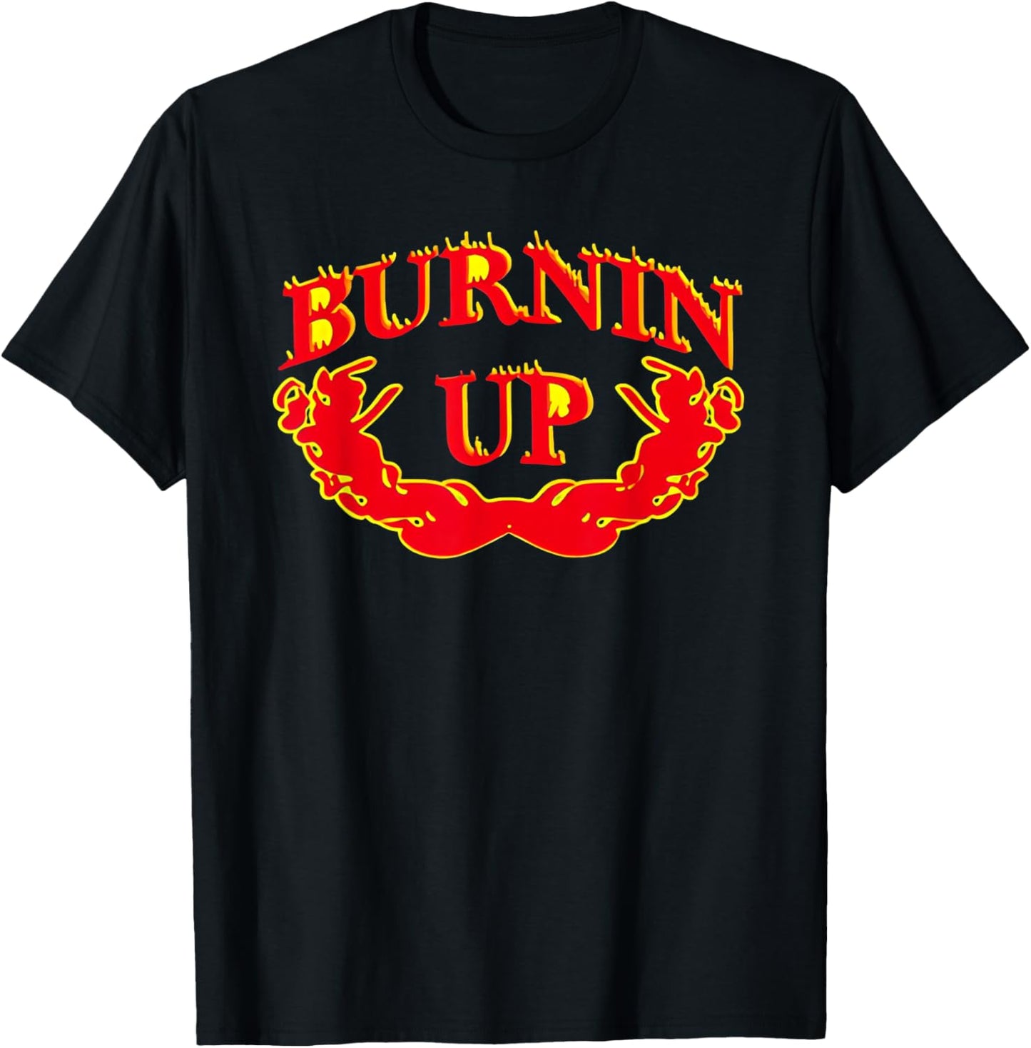 Burnin Up Flame Vintage Jonas T-Shirt - T-Shirt | Black