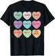 Valentines Day Hockey Conversation Candy Heart Hockey Player T-Shirt - T-Shirt | Black
