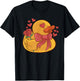 Valentines Rubber Duck with Rose Flowers Rubber Duck Lover T-Shirt - T-Shirt | Black