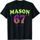 Mason 67 Ice Cream Baseball Drip for Boys Kids 6 7 Meme T-Shirt - T-Shirt | Black