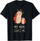 Cute Baby & Grandma My Mimi Loves Me Ladybug T-Shirt - T-Shirt | Black