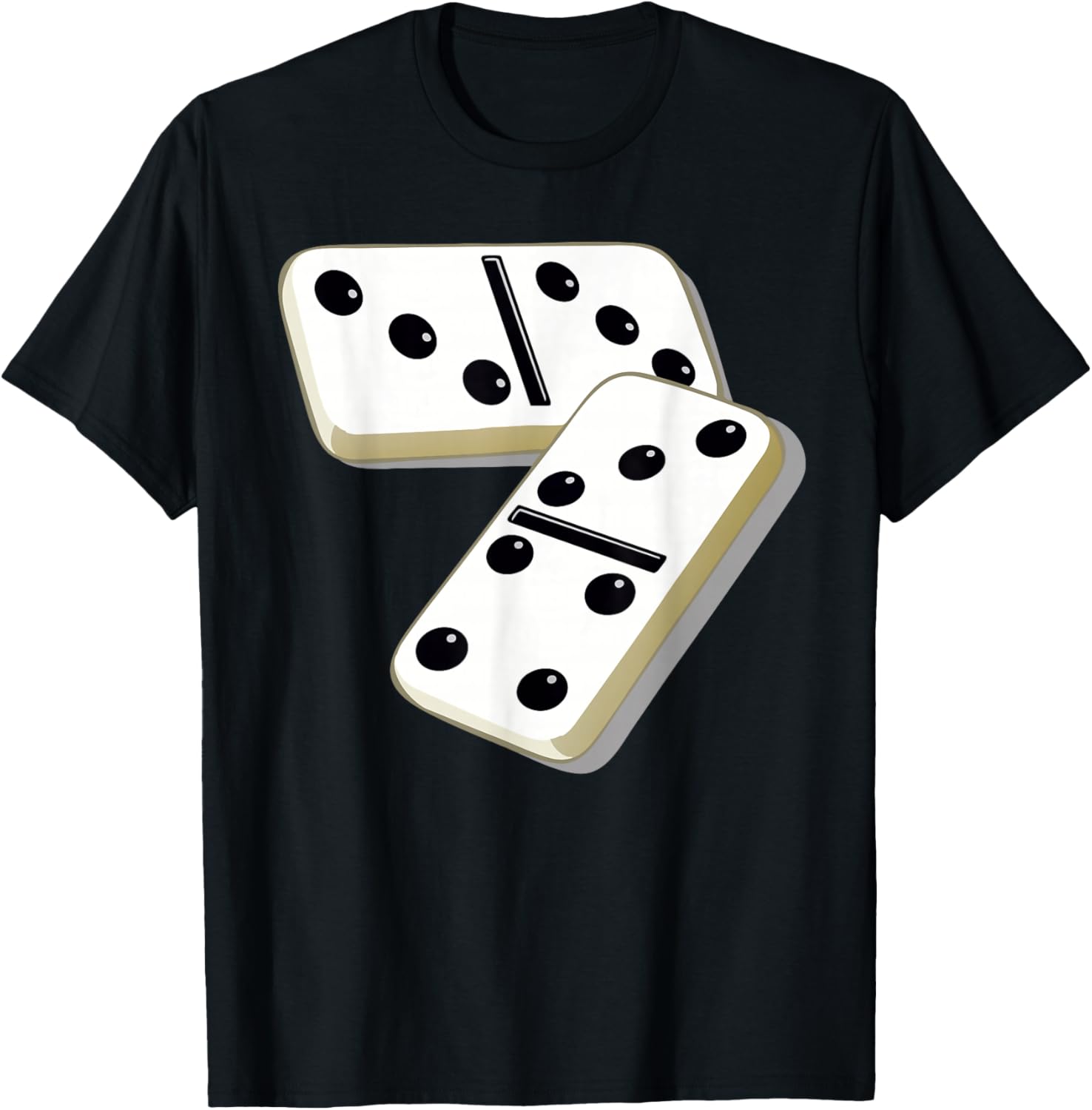 67 Meme Dominoes Funny Six Seven Domino 6 7 Gen Alpha Slang T-Shirt - T-Shirt | Black
