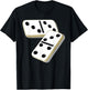67 Meme Dominoes Funny Six Seven Domino 6 7 Gen Alpha Slang T-Shirt - T-Shirt | Black