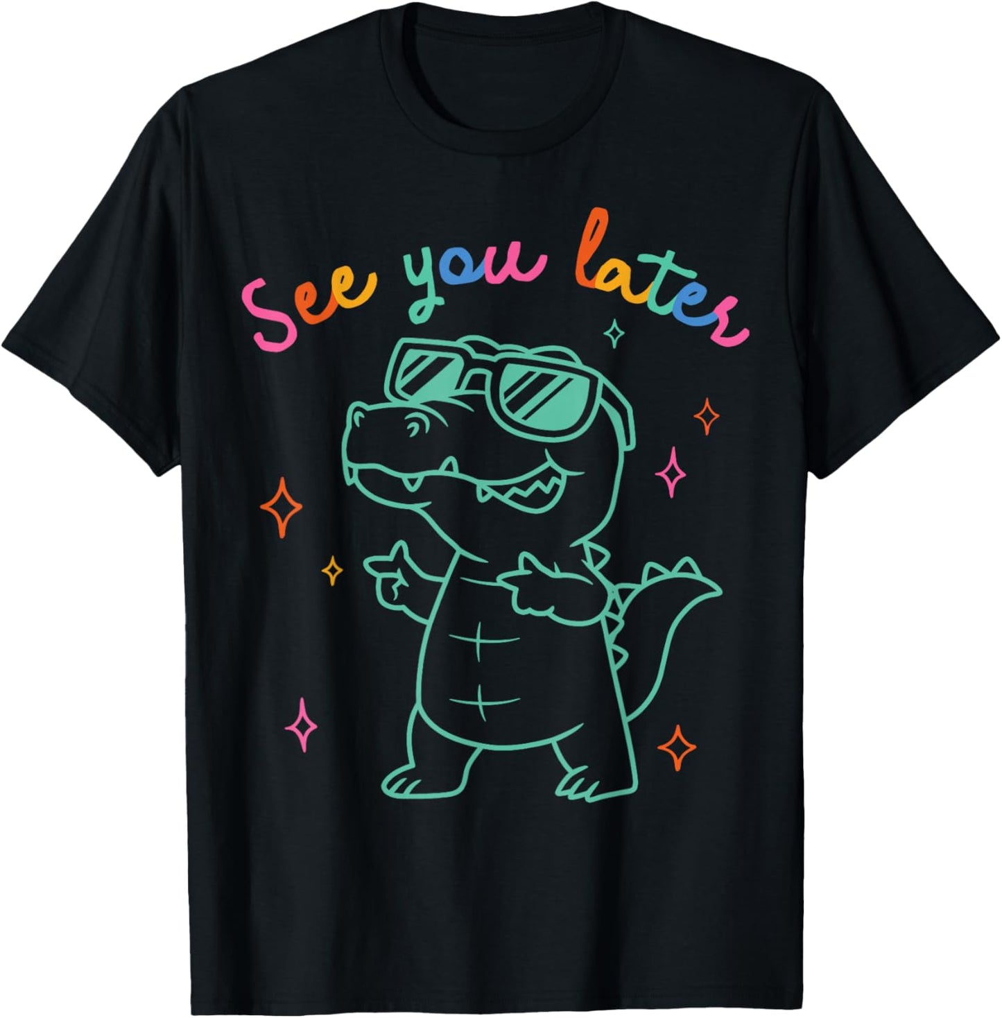 See Ya Later Alligator Funny Gator T-Shirt - T-Shirt | Black