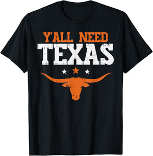 Texas Women Kids Men Boys Girls Youth Teen T-Shirt - T-Shirt | Black