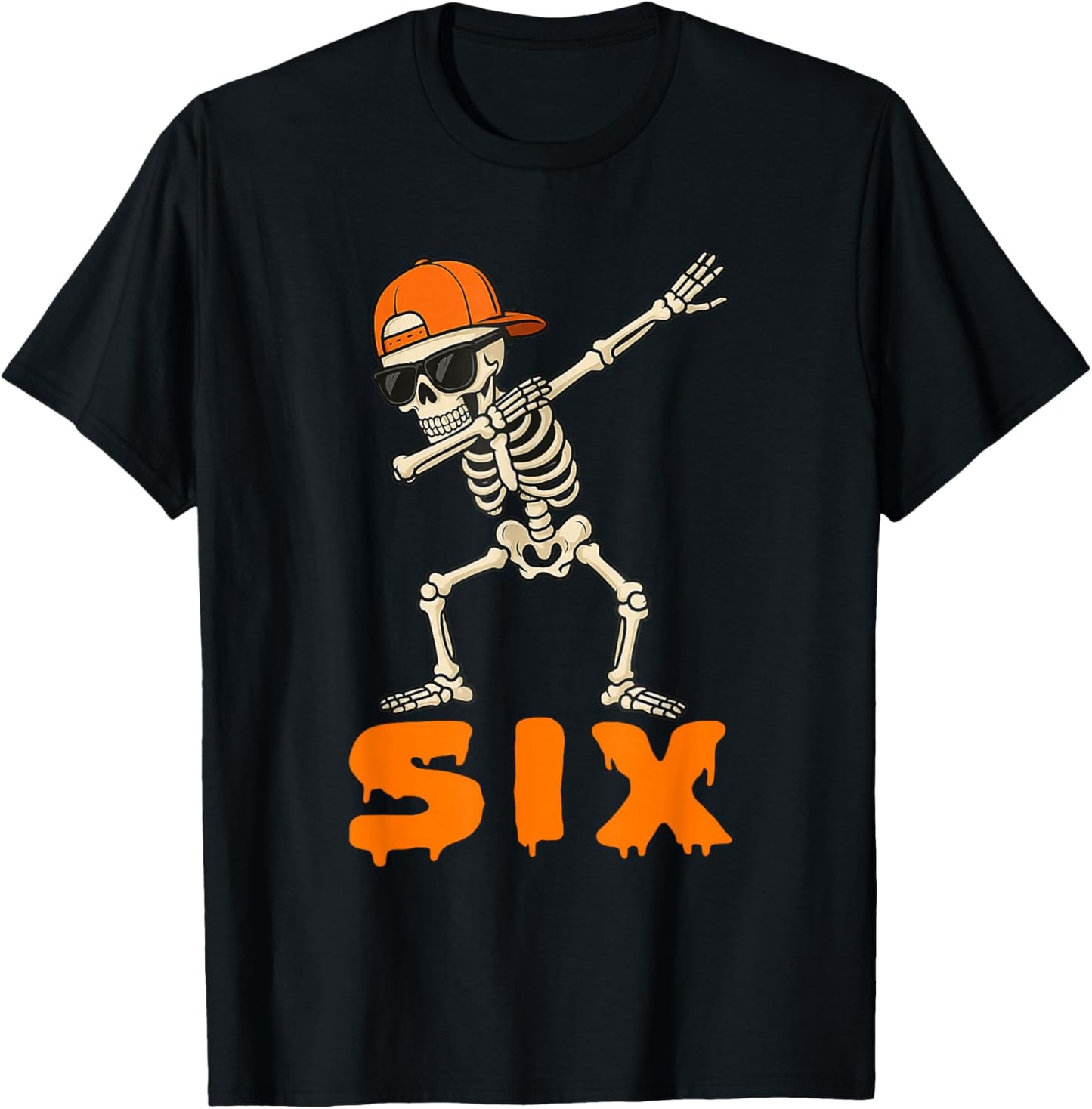 Funny Dabbing Skeleton 67 Meme Matching Halloween Costume T-Shirt - T-Shirt | Black