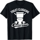 Toilet Clogging Champion Funny Bathroom Dad Poop Humor Gift T-Shirt - T-Shirt | Black