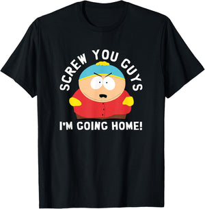 South Park Screw You Guys I'm Going Home T-Shirt - T-Shirt | Black
