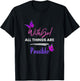 with God All Things are Possible by Designer Jaziz Gutierrez T-Shirt - T-Shirt | Black