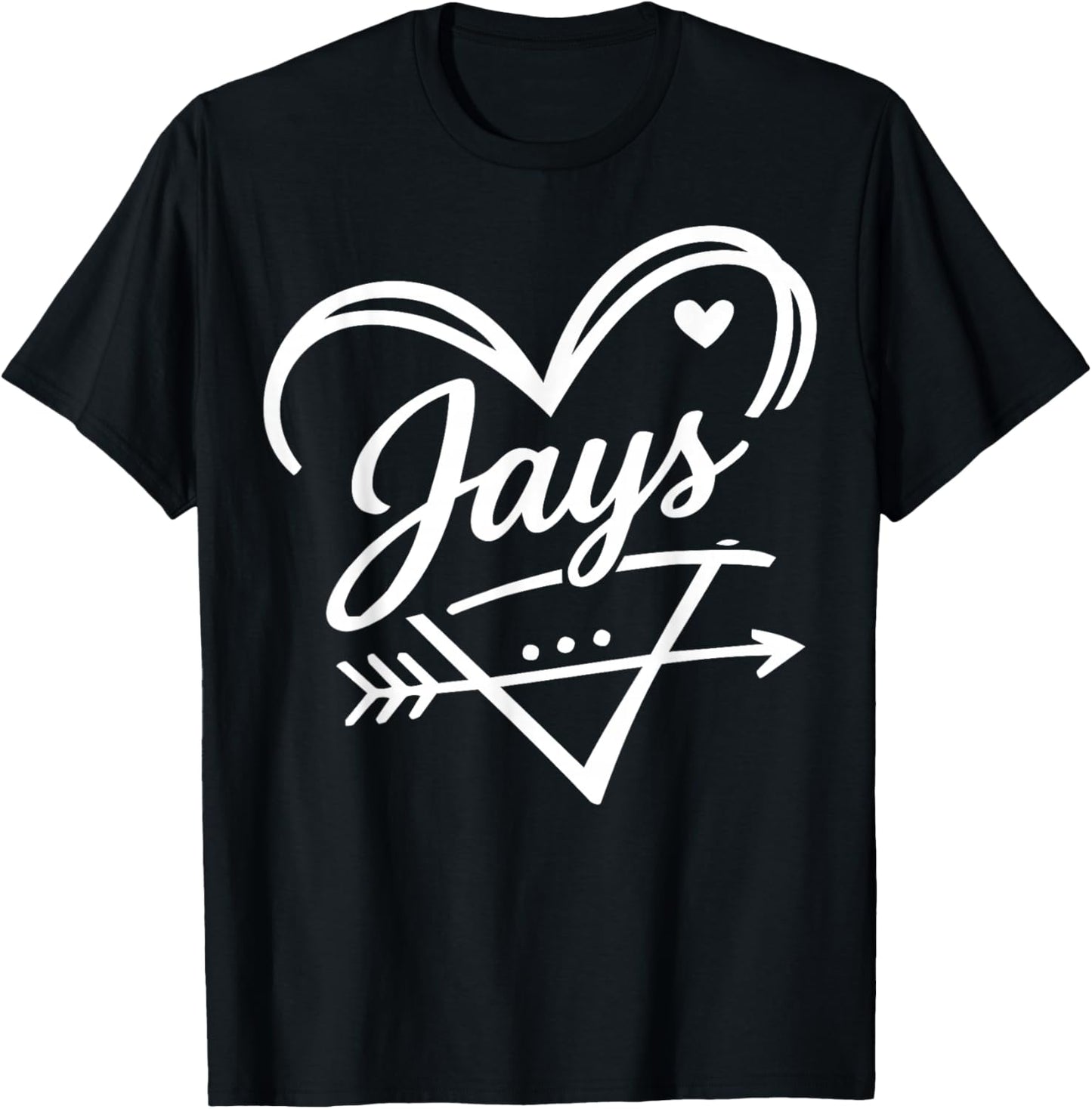 Retro Jays Name Cute Graphic Gift Women Kids T-Shirt - T-Shirt | Black