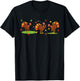 Turkey Playing Golf Funny Thanksgiving Turkey Golf T-Shirt - T-Shirt | Black