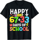 Happy 67 33 Days of School 100th Day of School Kids Teacher T-Shirt - T-Shirt | Black