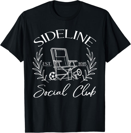 Sideline Social Club - Soccer T-Shirt - T-Shirt | Black