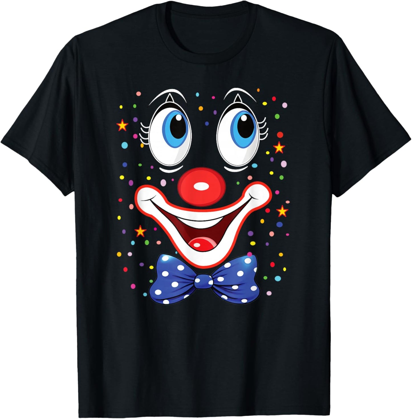 Funny Clown Costumes for Children Carnival Costume T-Shirt - T-Shirt | Black