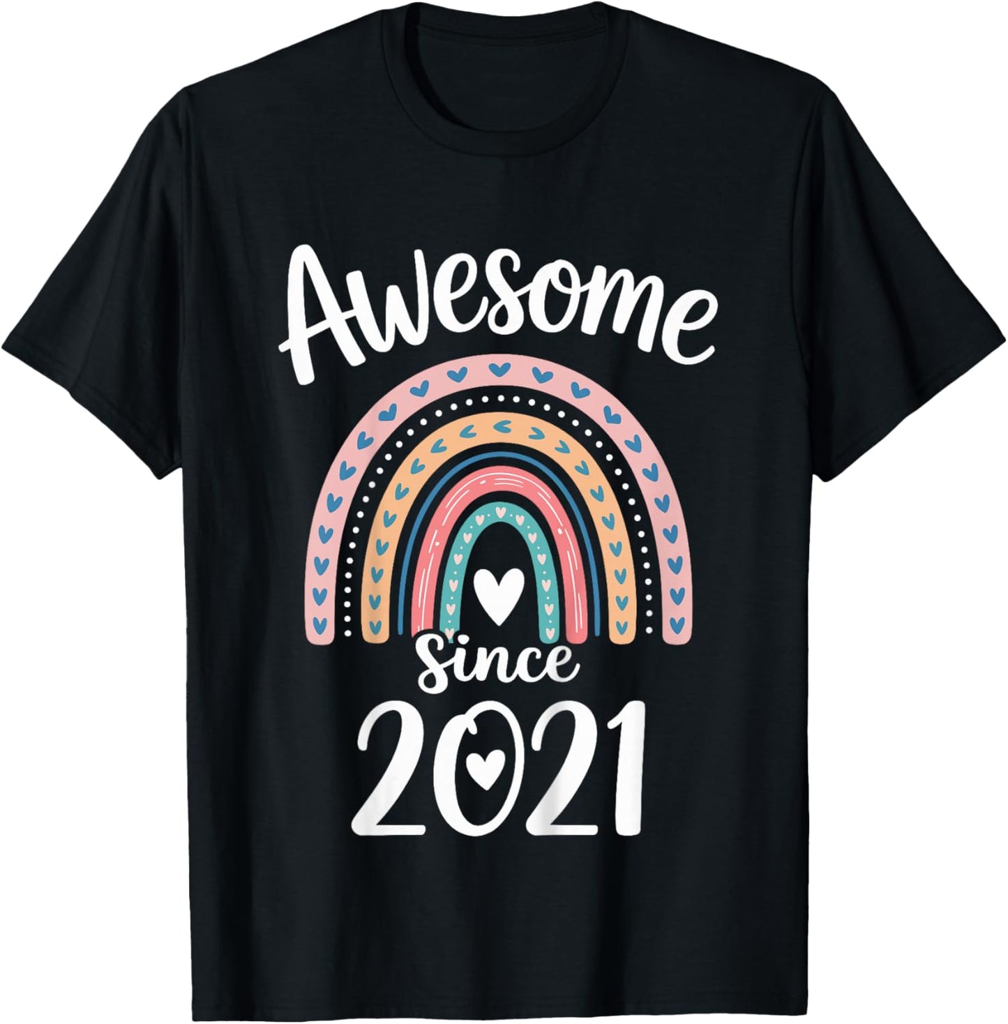 Awesome Since 2021 5th Birthday 5 Years Old T-Shirt - T-Shirt | Black
