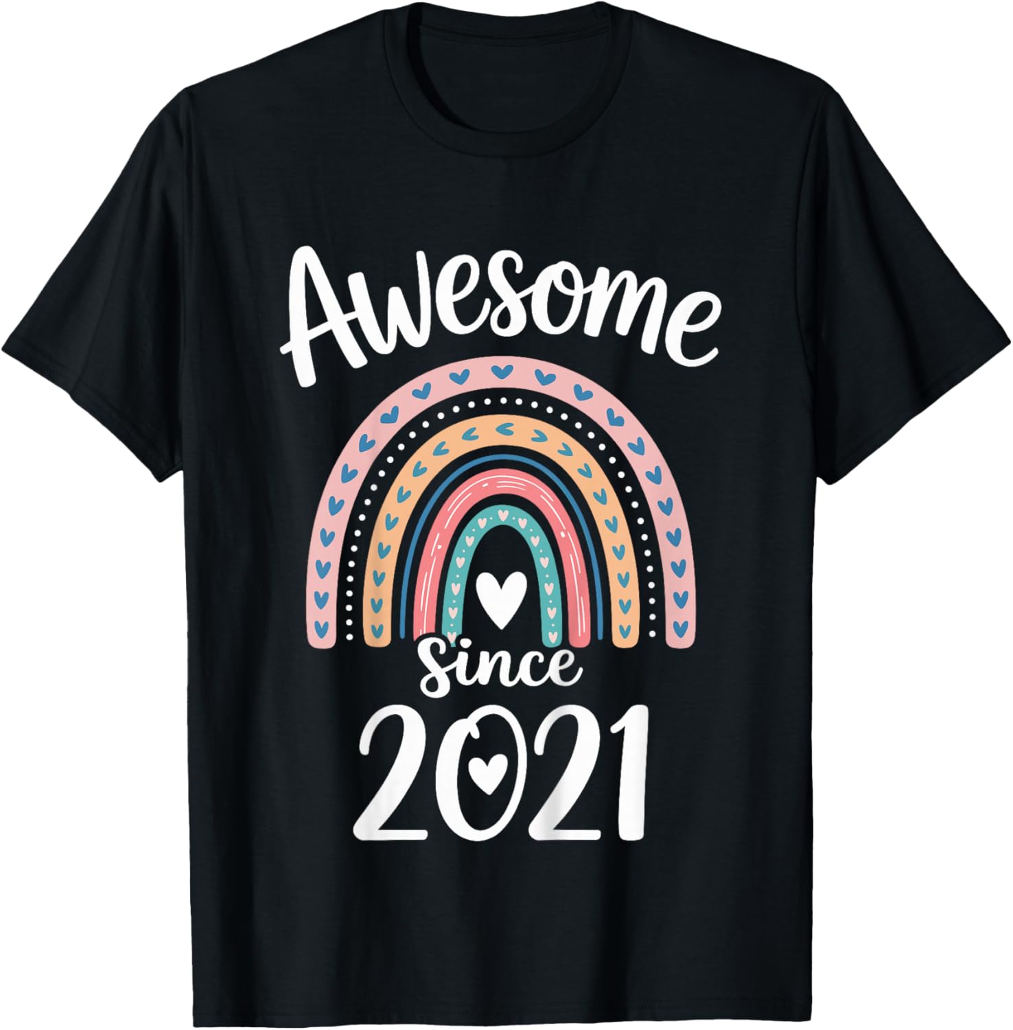 Awesome Since 2021 5th Birthday 5 Years Old T-Shirt - T-Shirt | Black