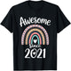 Awesome Since 2021 5th Birthday 5 Years Old T-Shirt - T-Shirt | Black