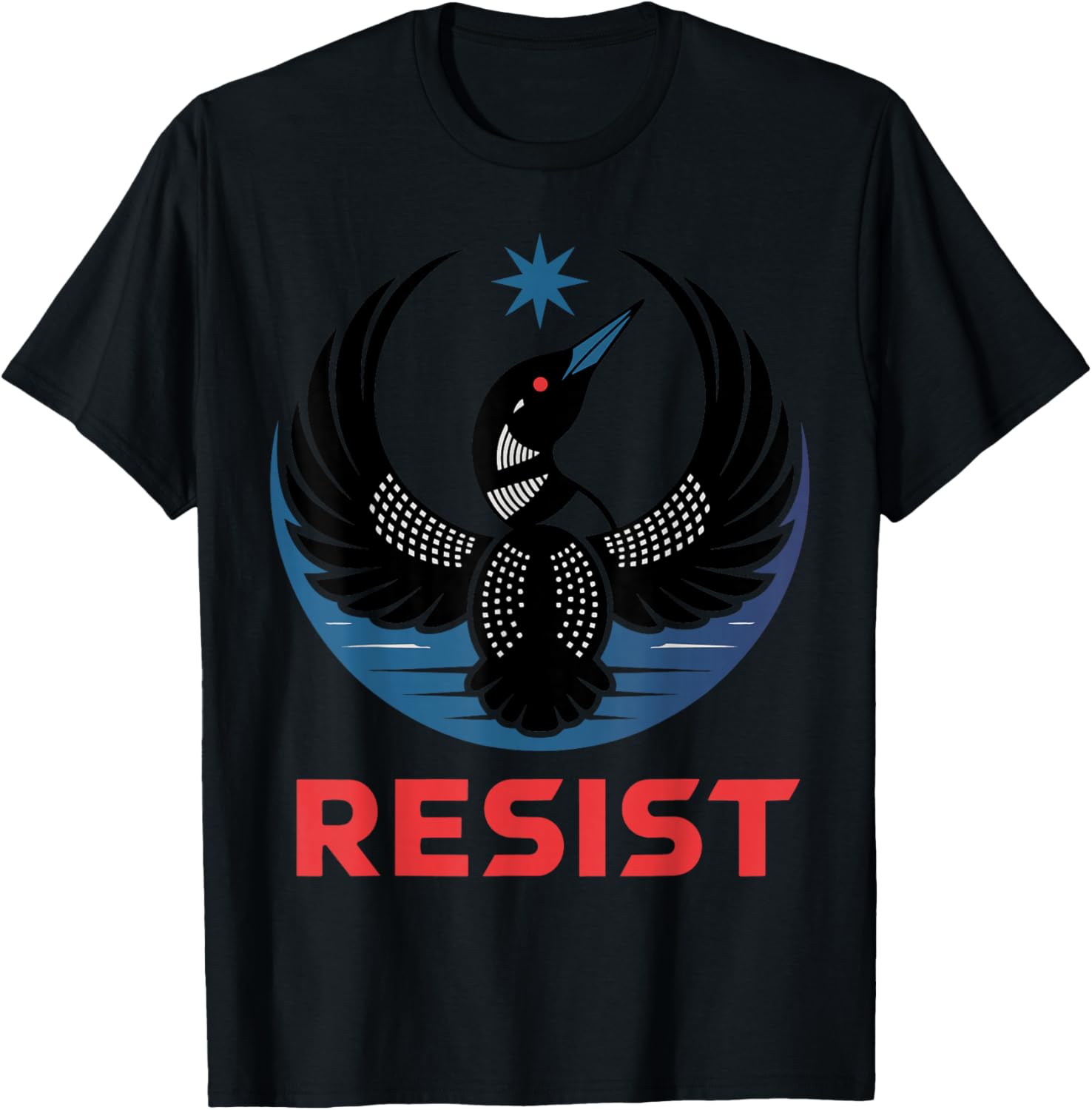 Resist Minnesota Rebel New State Flag Women Men T-Shirt - T-Shirt | Black