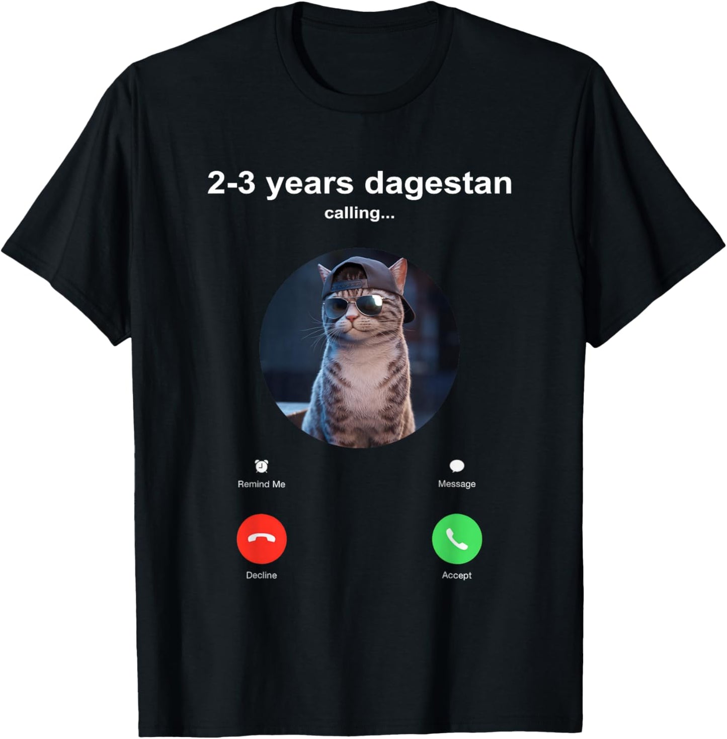 Send Him 2-3 Years Dagestan Funny MMA Wrestling Cat T-Shirt - T-Shirt | Black