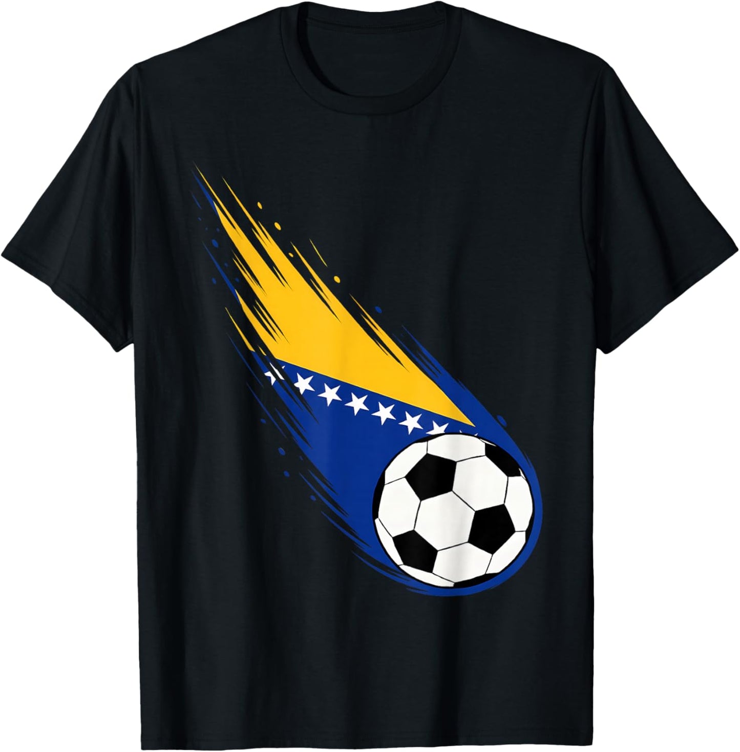 Bosnia and Herzegovina Flag Graphic Bosna Pride Heritage T-Shirt - T-Shirt | Black