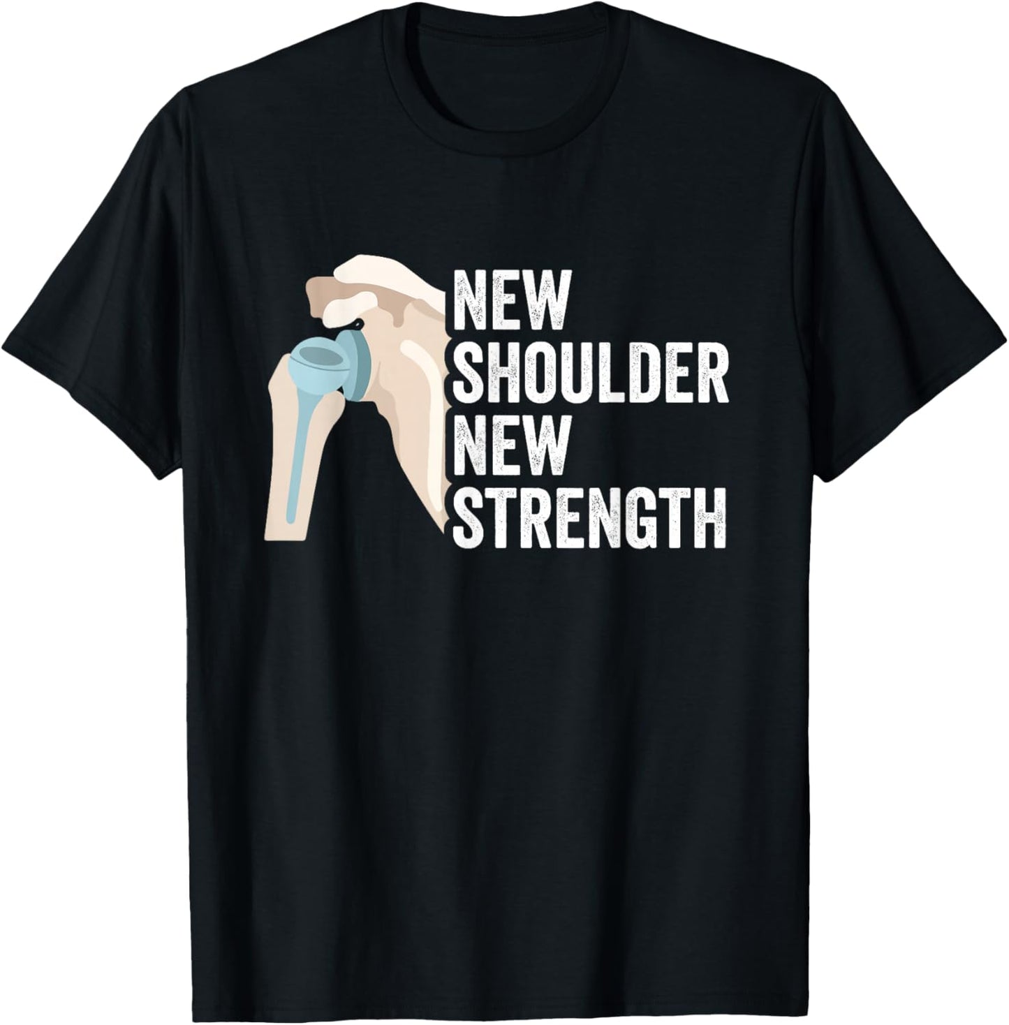 Shoulder Recovery Replacement Shoulder Surgery T-Shirt - T-Shirt | Black