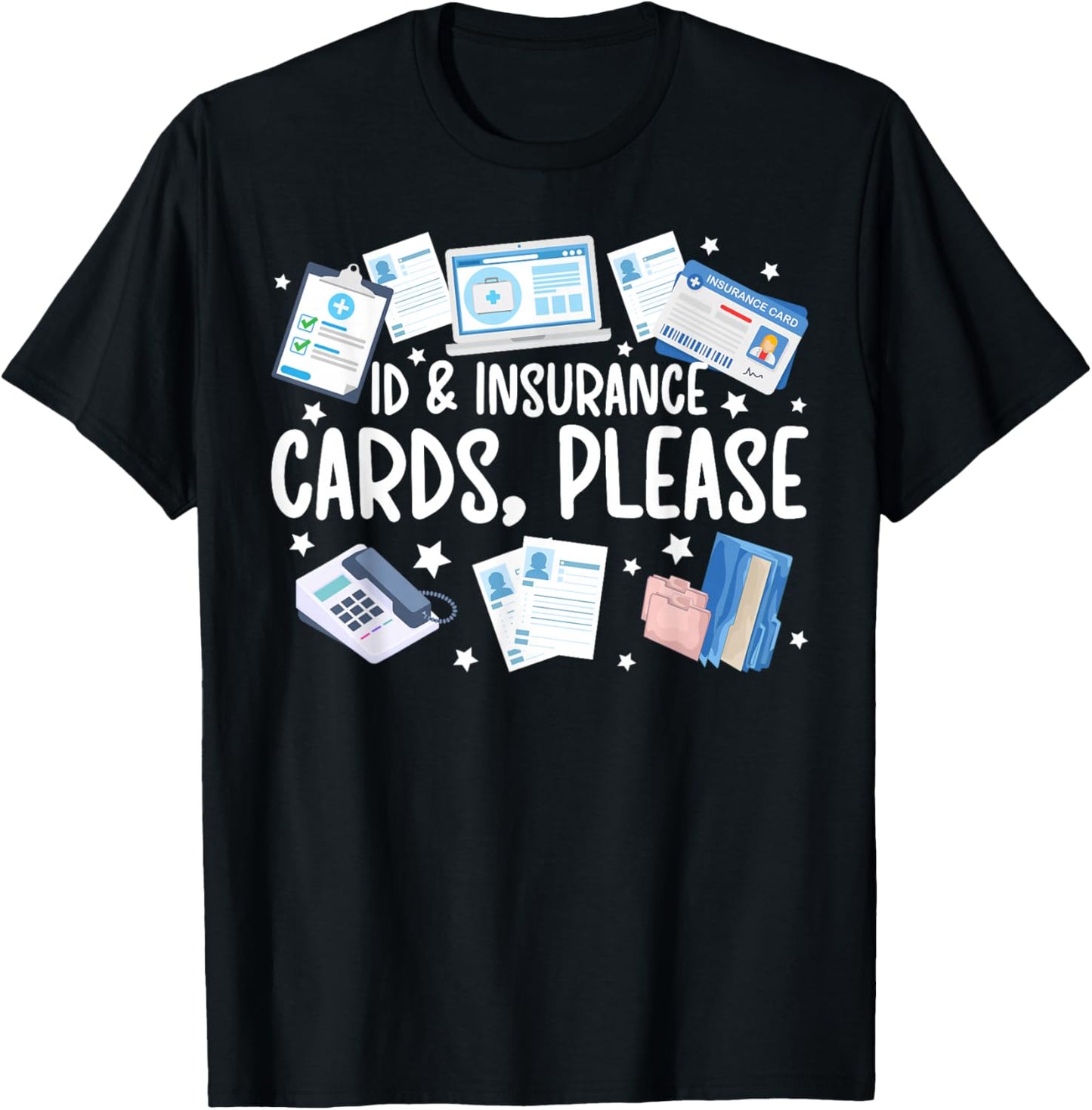 ER Registration Emergency Department Registration T-Shirt - T-Shirt | Black