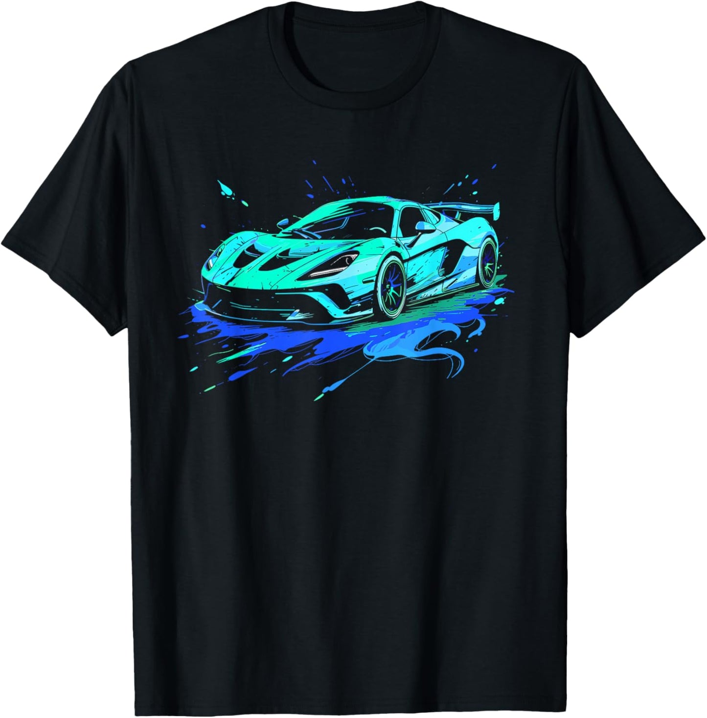 Supercar Sports Car T-Shirt - T-Shirt | Black