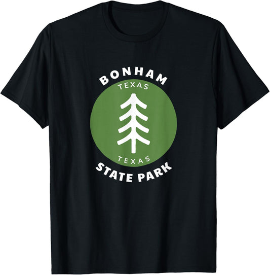 Bonham State Park Texas TX Tree Vacation Souvenir T-Shirt - T-Shirt | Black