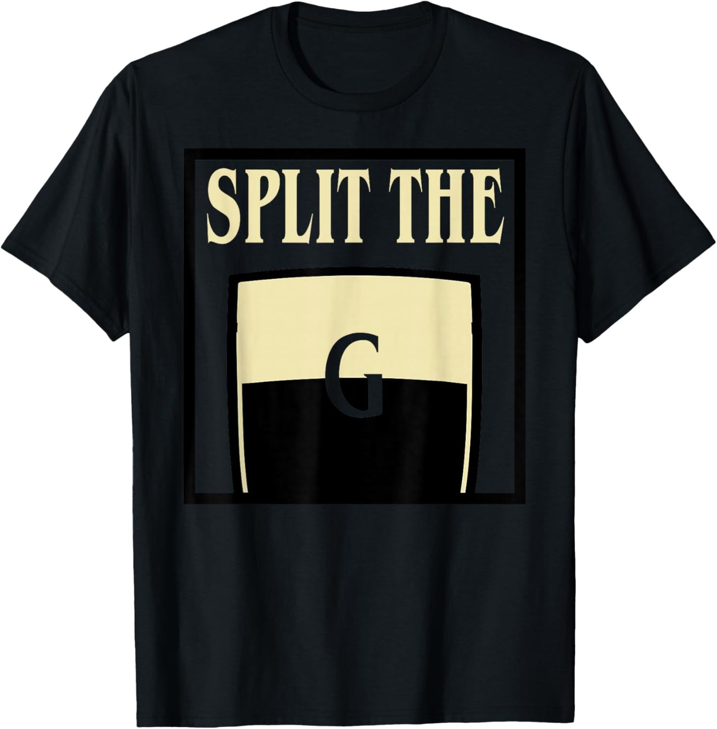 Split The G T-Shirt - T-Shirt | Black