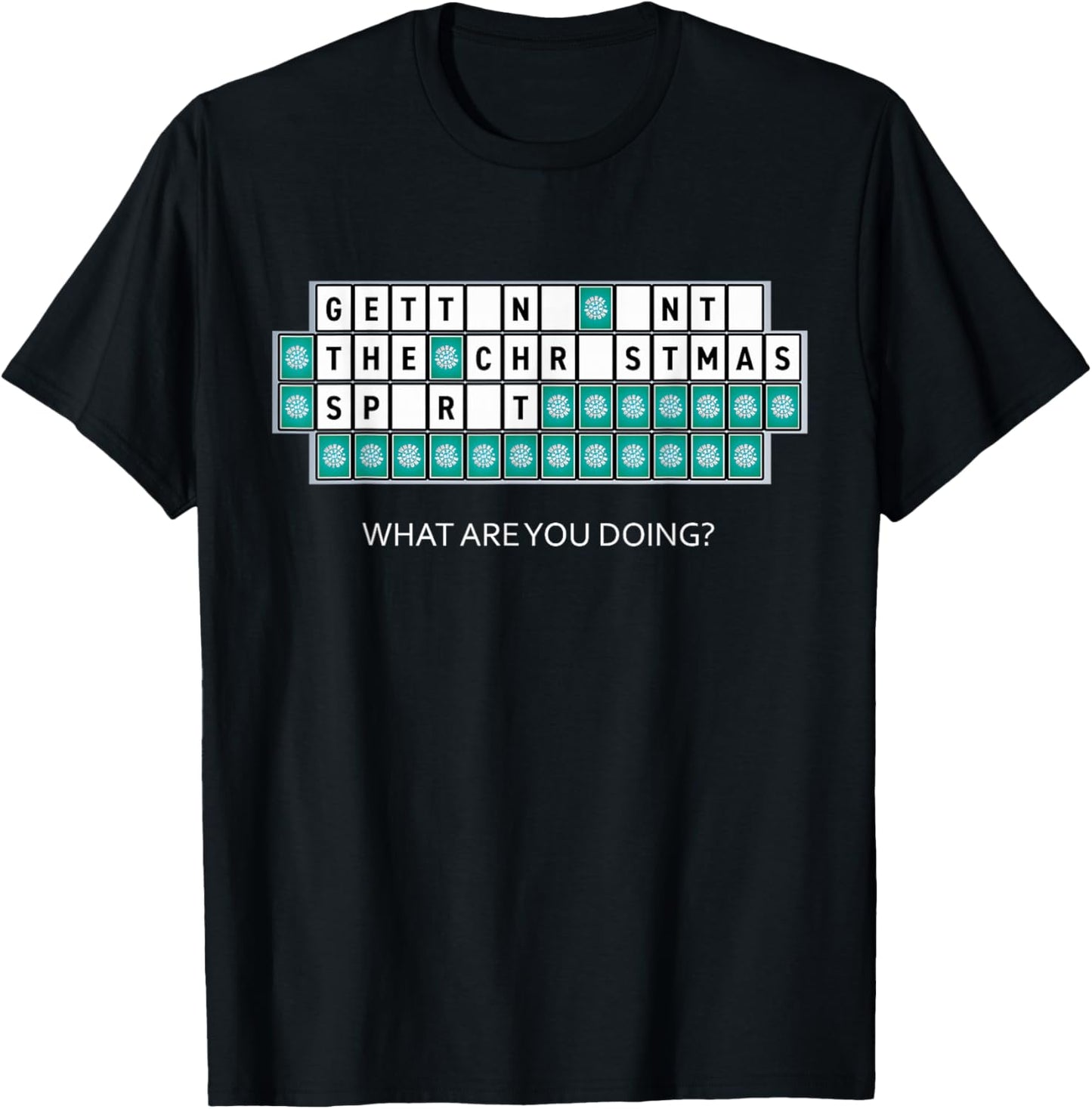 Wheel of Fortune Christmas Spirit T-Shirt - T-Shirt | Black