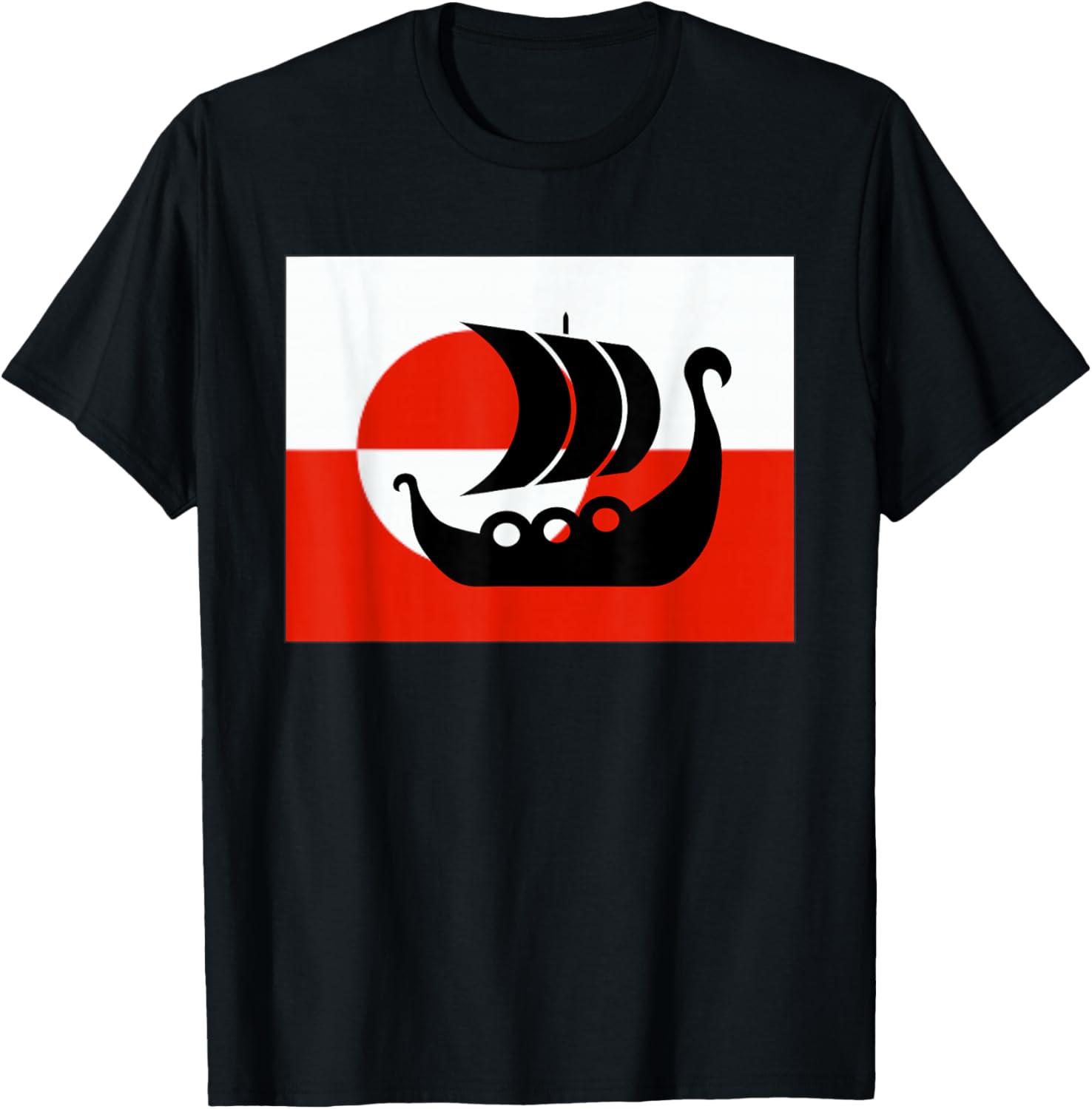 Denmark Greenland Flag is Not for Sale Support Danish Design T-Shirt - T-Shirt | Black