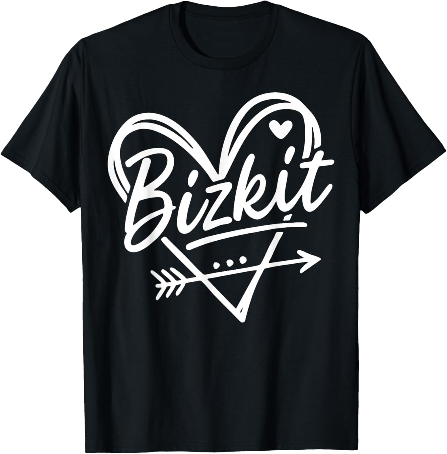 Vintage Bizkit Graphic Heart Gift Women Kid T-Shirt - T-Shirt | Black