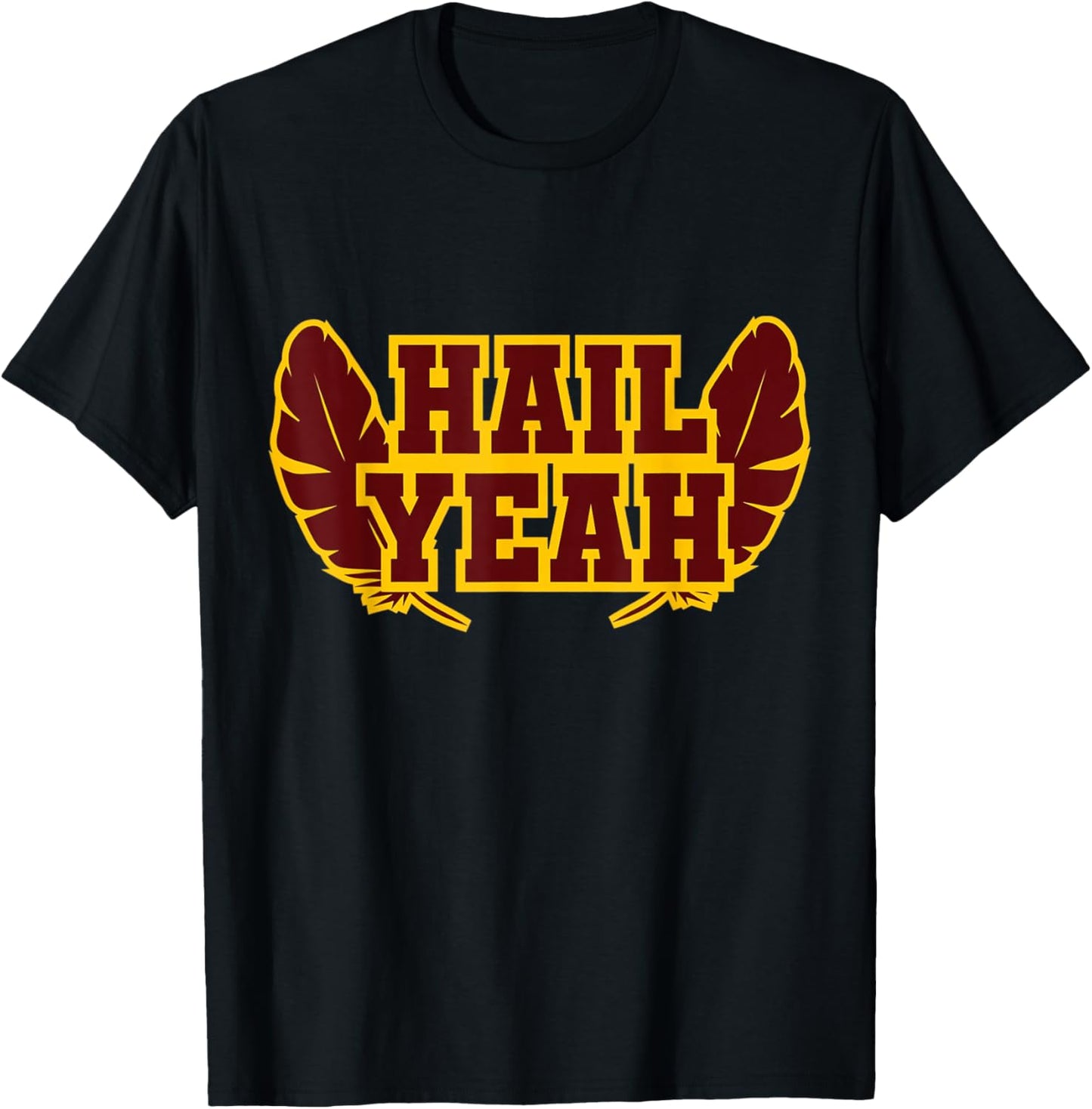 Hail Yeah Feathers Vintage T-Shirt - T-Shirt | Black