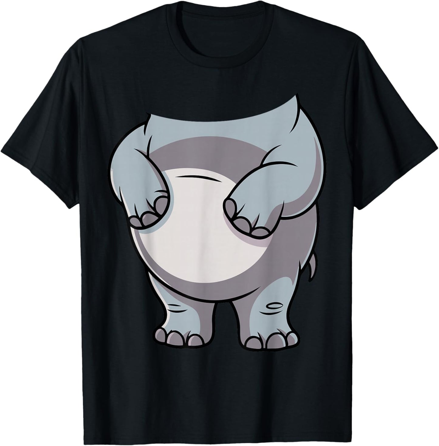 Hippo Shirt Adult Kids Men Women Hippopotamus Costume T-Shirt - T-Shirt | Black