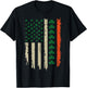 US American Shamrock Flag for St Patricks Day Funny T-Shirt - T-Shirt | Black