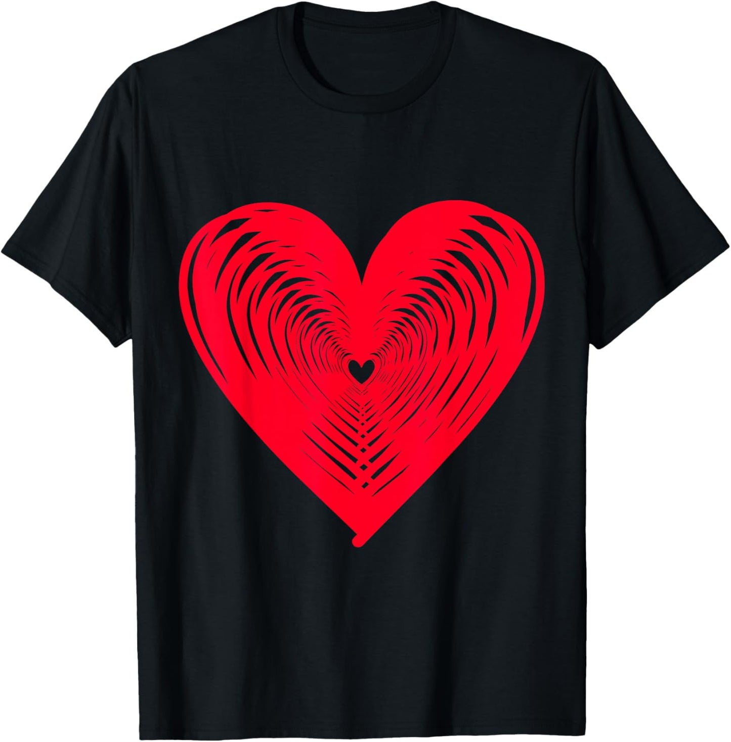 Happy Valentine's Day Love Heart T-Shirt - T-Shirt | Black