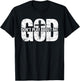 God Don't Play About Me Distressed Cross Faith Shirt T-Shirt - T-Shirt | Black
