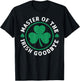 Master of The Irish Goodbye Shamrock Distressed St Patrick T-Shirt - T-Shirt | Black