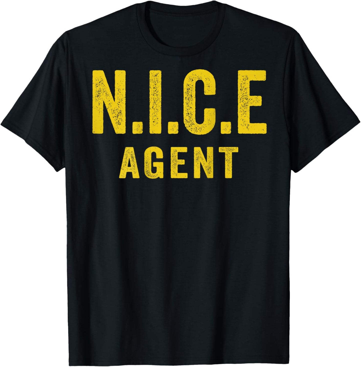 Nice Agent Official Happy Member Protest Costume T-Shirt - T-Shirt | Black