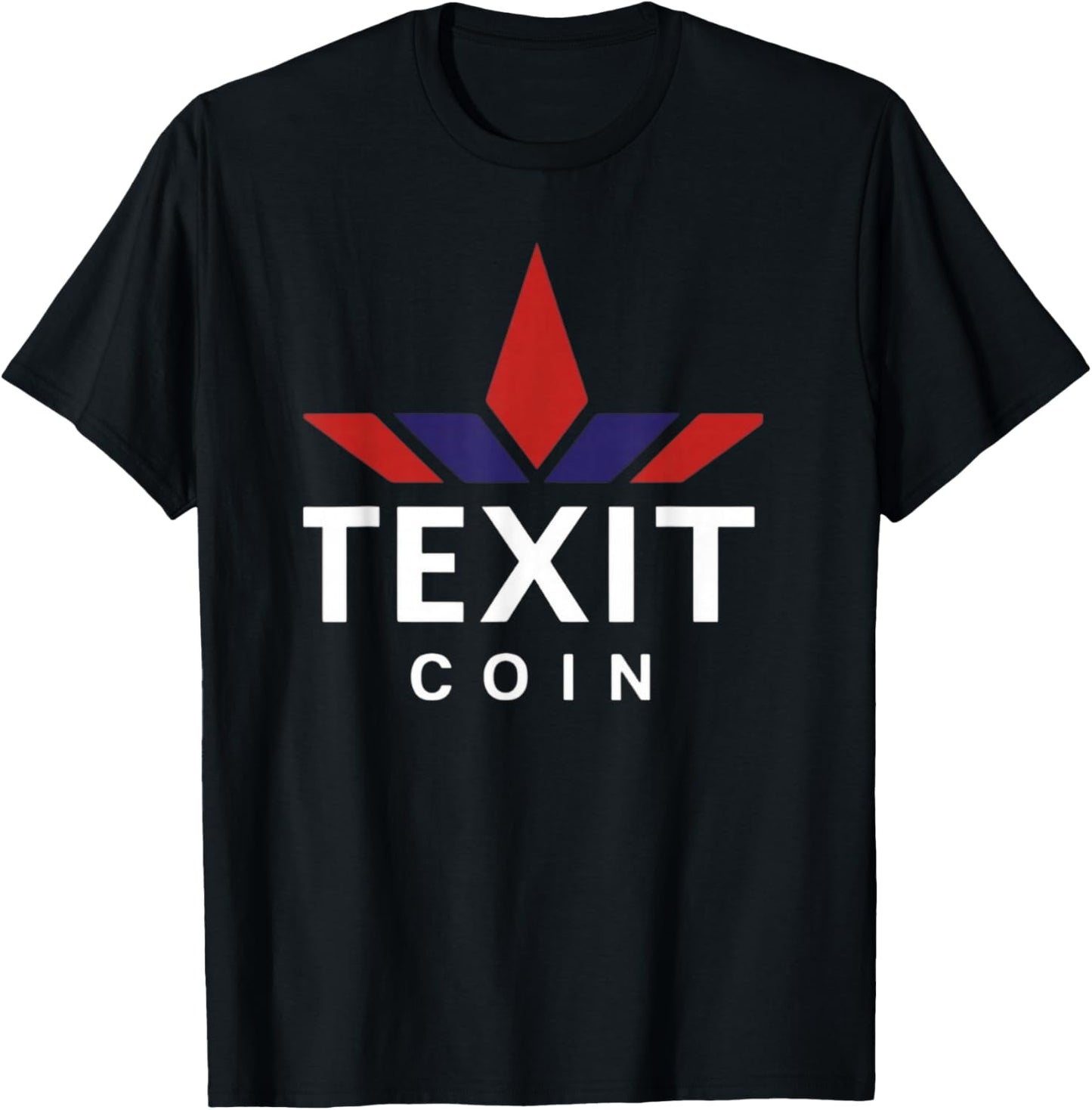Texit Logo American Made Cryptocurrency Blockchain T-Shirt - T-Shirt | Black