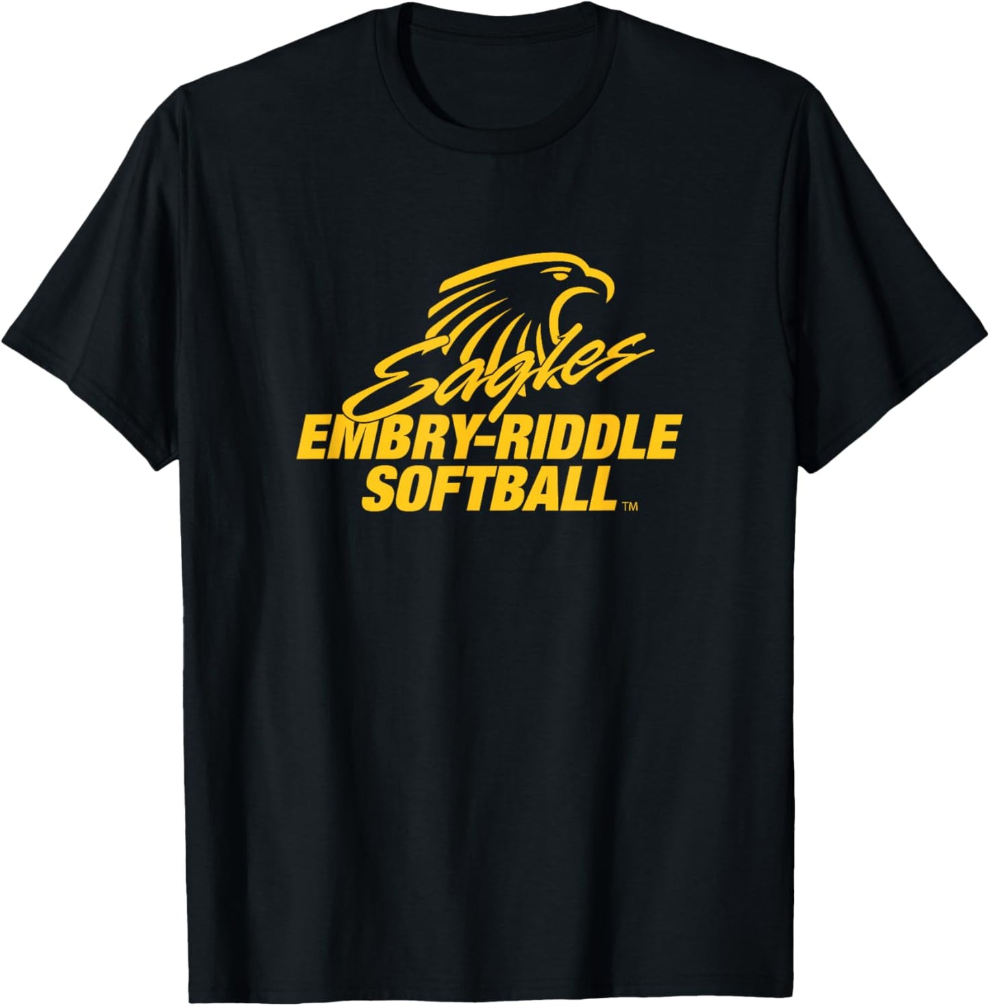 Embry-Riddle Eagles Softball NCAA ER11 T-Shirt - T-Shirt | Black