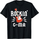 G Ma Rockin One Birthday Family Matching Rock Guitar T-Shirt - T-Shirt | Black